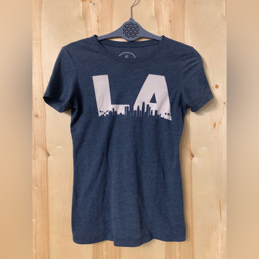 Navy Blue “LA” T-Shirt Size Small
